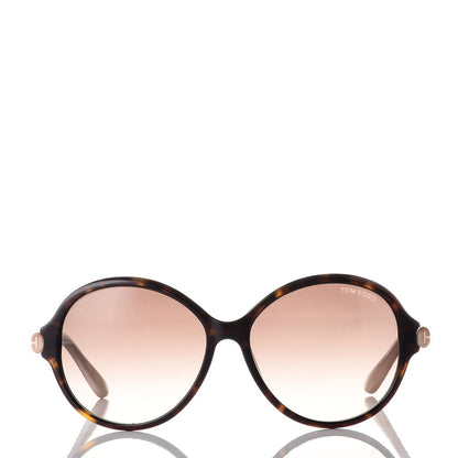 Tom Ford Round Milena Sunglasses TF343 Havana 2 of 7
