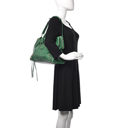Balenciaga Agneau Classic Gold Hardware City Vert Emeraude 2 of 10