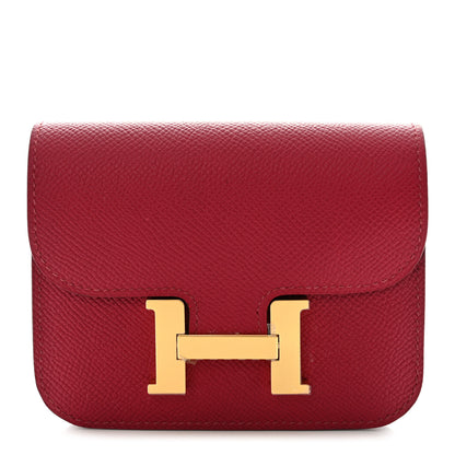 Hermes Epsom Constance Slim Wallet Rubis 1 of 9