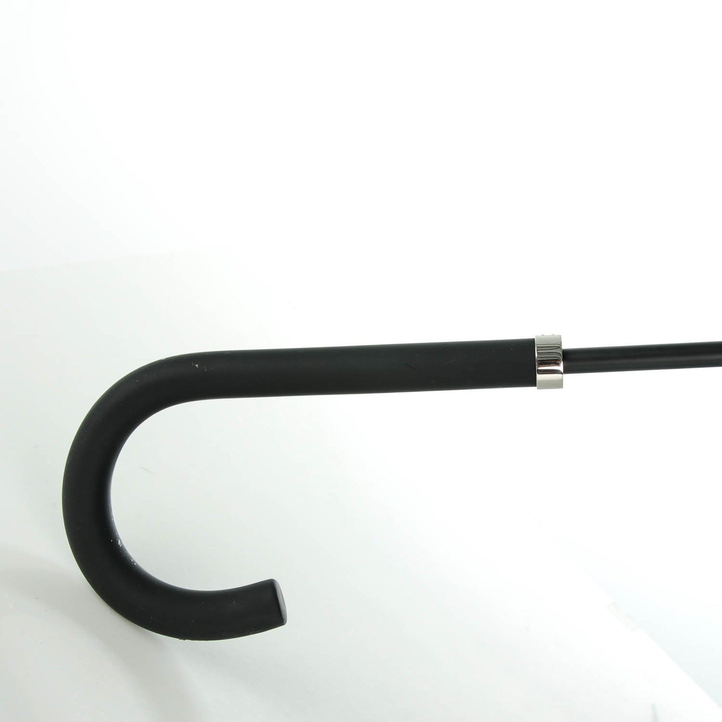 Nylon Camellia Umbrella Black White