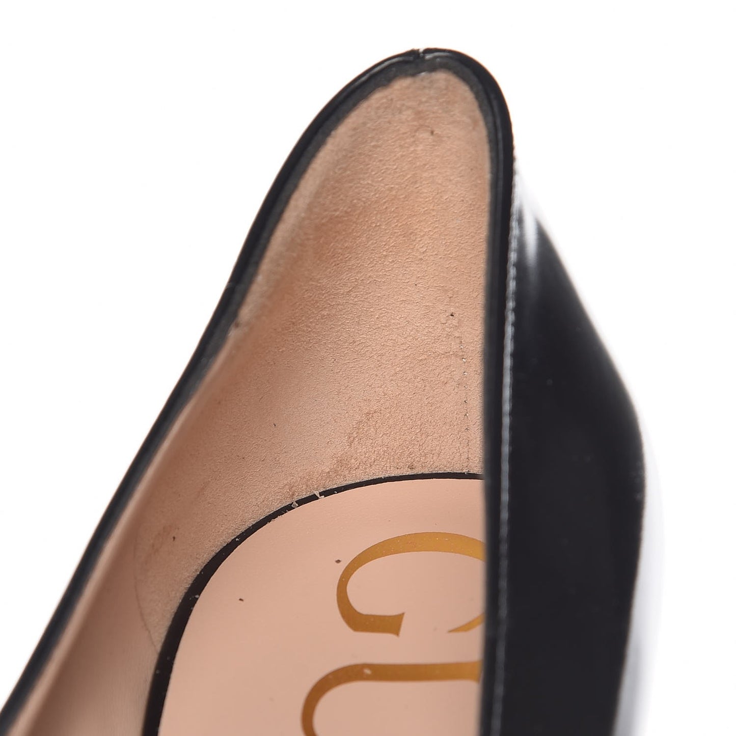 Polished Calfskin Removable Bee Elaisa Platform High Heel Pumps 39 Black