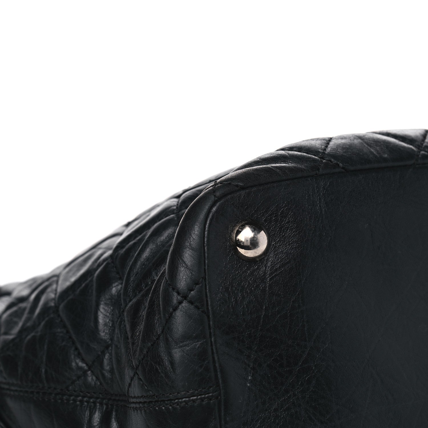 Chanel Aged Calfskin Quilted Large Cotton Club Tote Black 11 of 17
