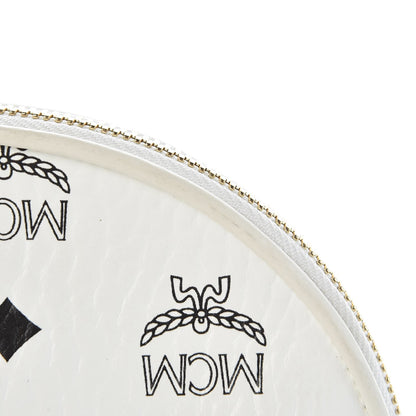 MCM Visetos Heritage Cosmetic Pouch White 8 of 8