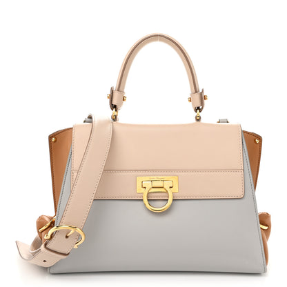 Salvatore Ferragamo Calfskin Sofia Shoulder Bag Multicolor 1 of 13