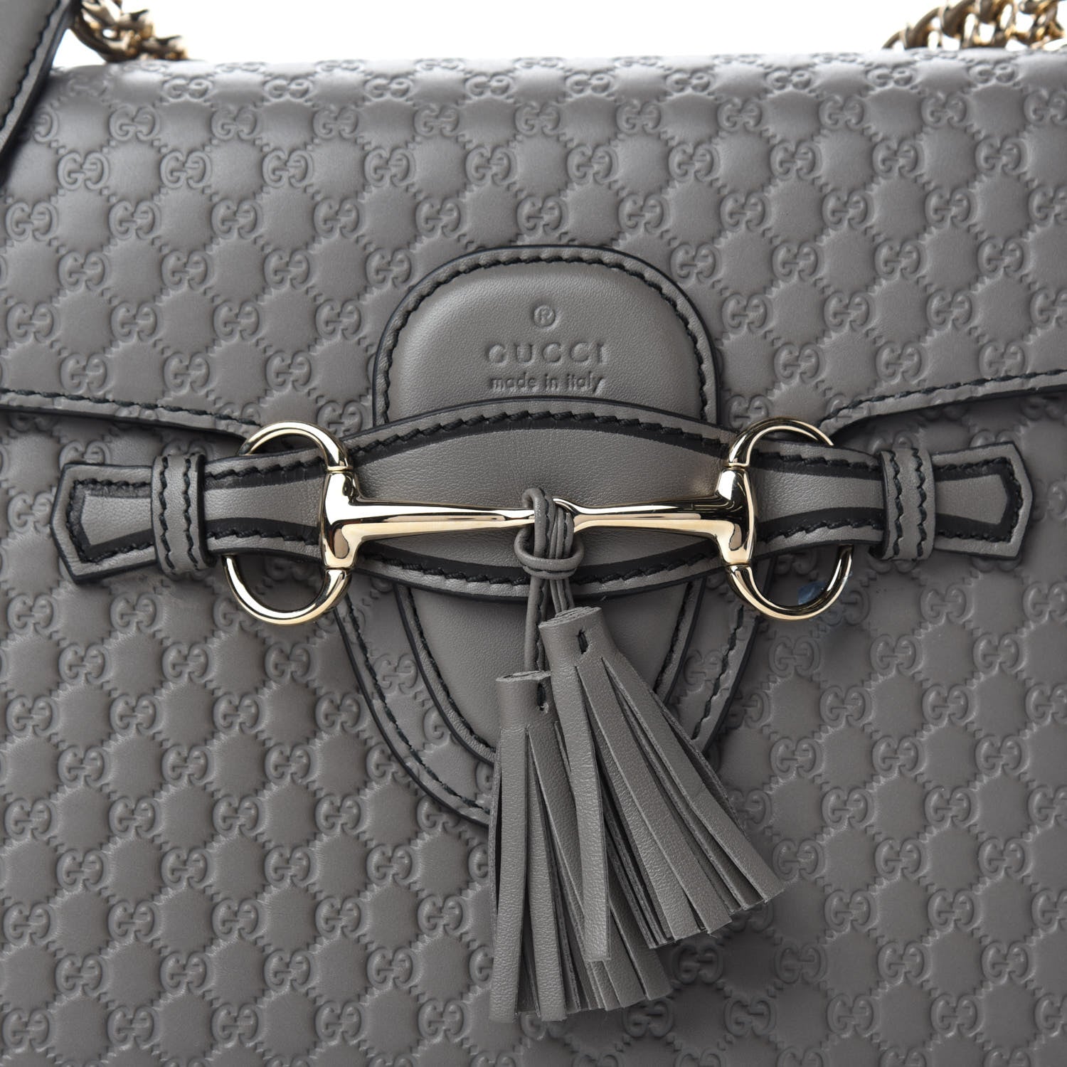 Gucci Soft Microguccissima Medium Emily Chain Shoulder Bag Loess 10 of 10