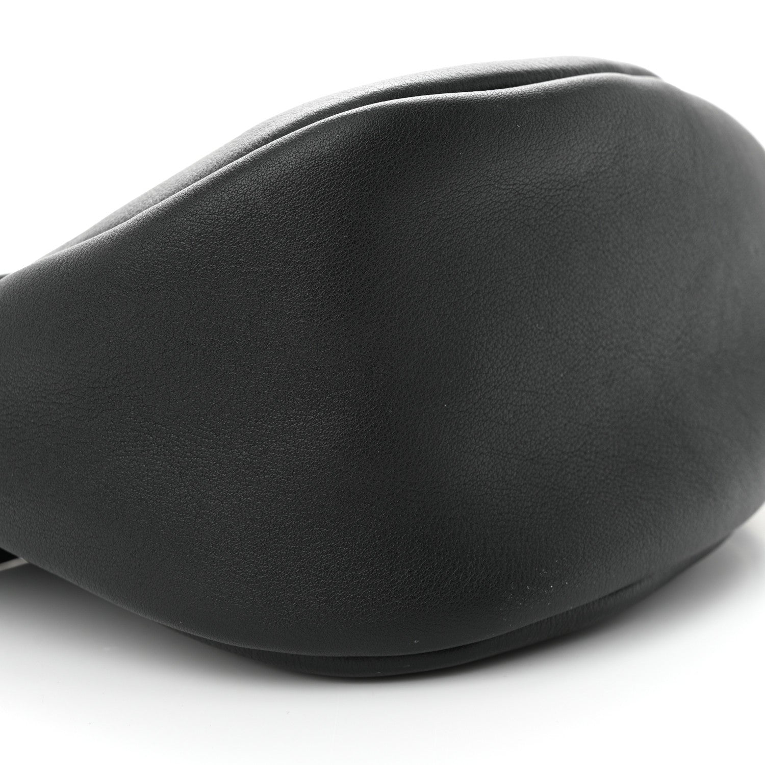 The Row Smooth Calfskin Small Slouchy Banana Bag Black 8 of 9