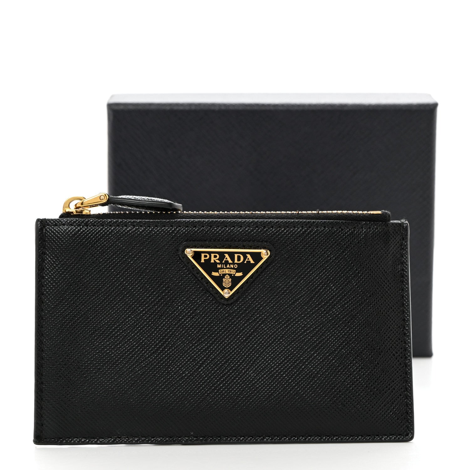 Prada Saffiano Metal Wallet Black 7 of 7