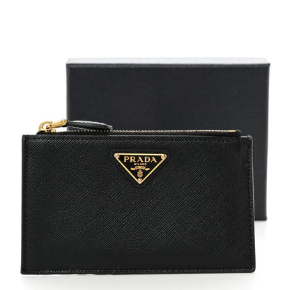 Prada Saffiano Metal Wallet Black 7 of 7