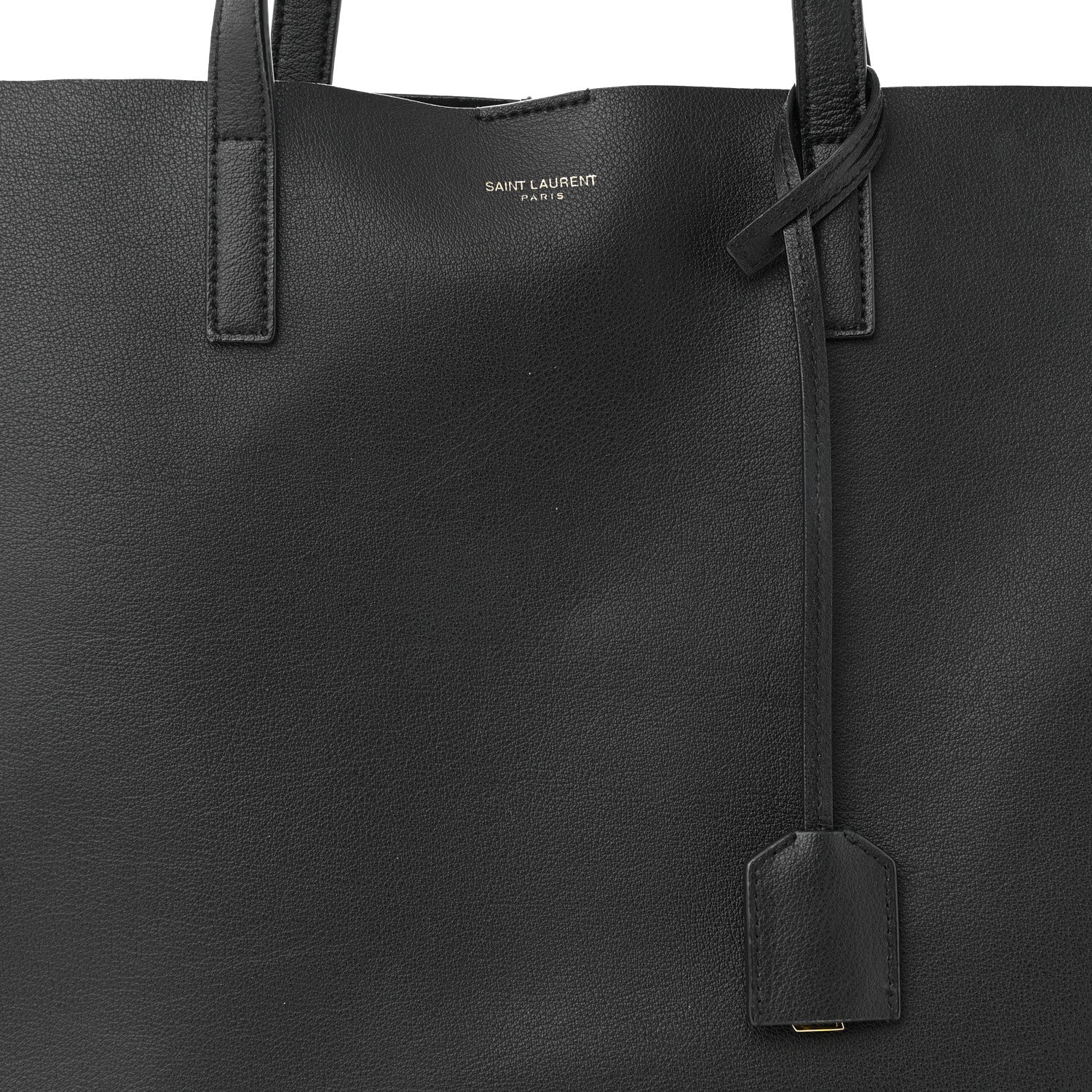 Saint Laurent Calfskin Large Shopping Tote Black 8 of 11