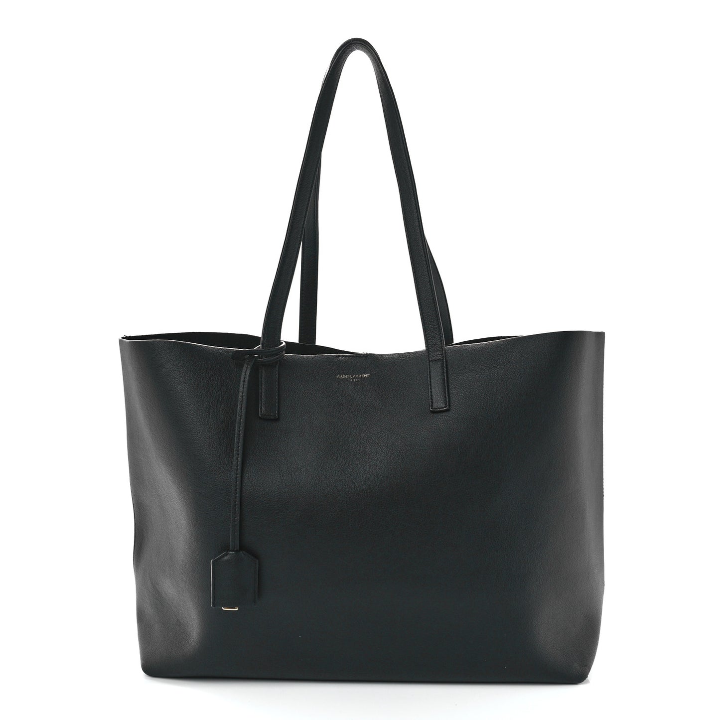 Calfskin Large Shopping Tote Black