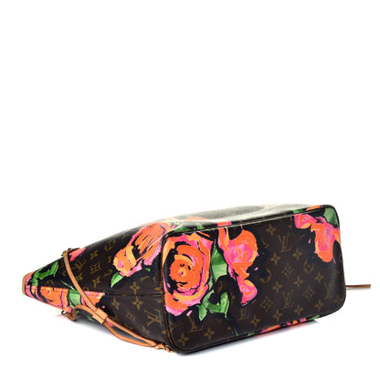 Louis Vuitton Monogram Roses Neverfull MM 4 of 9