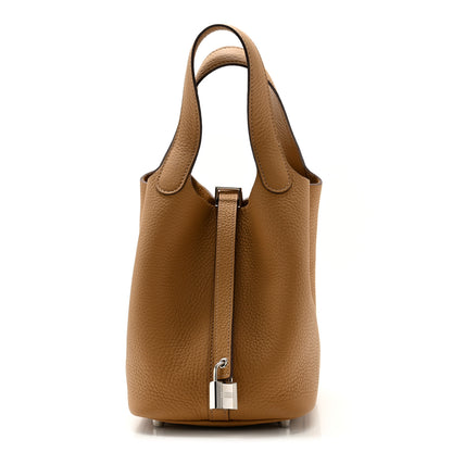 Hermes Taurillon Clemence Picotin Lock 18 PM Biscuit 1 of 11