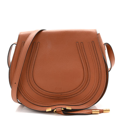 Chloe Calfskin Medium Marcie Round Crossbody Bag Tan 2 of 23