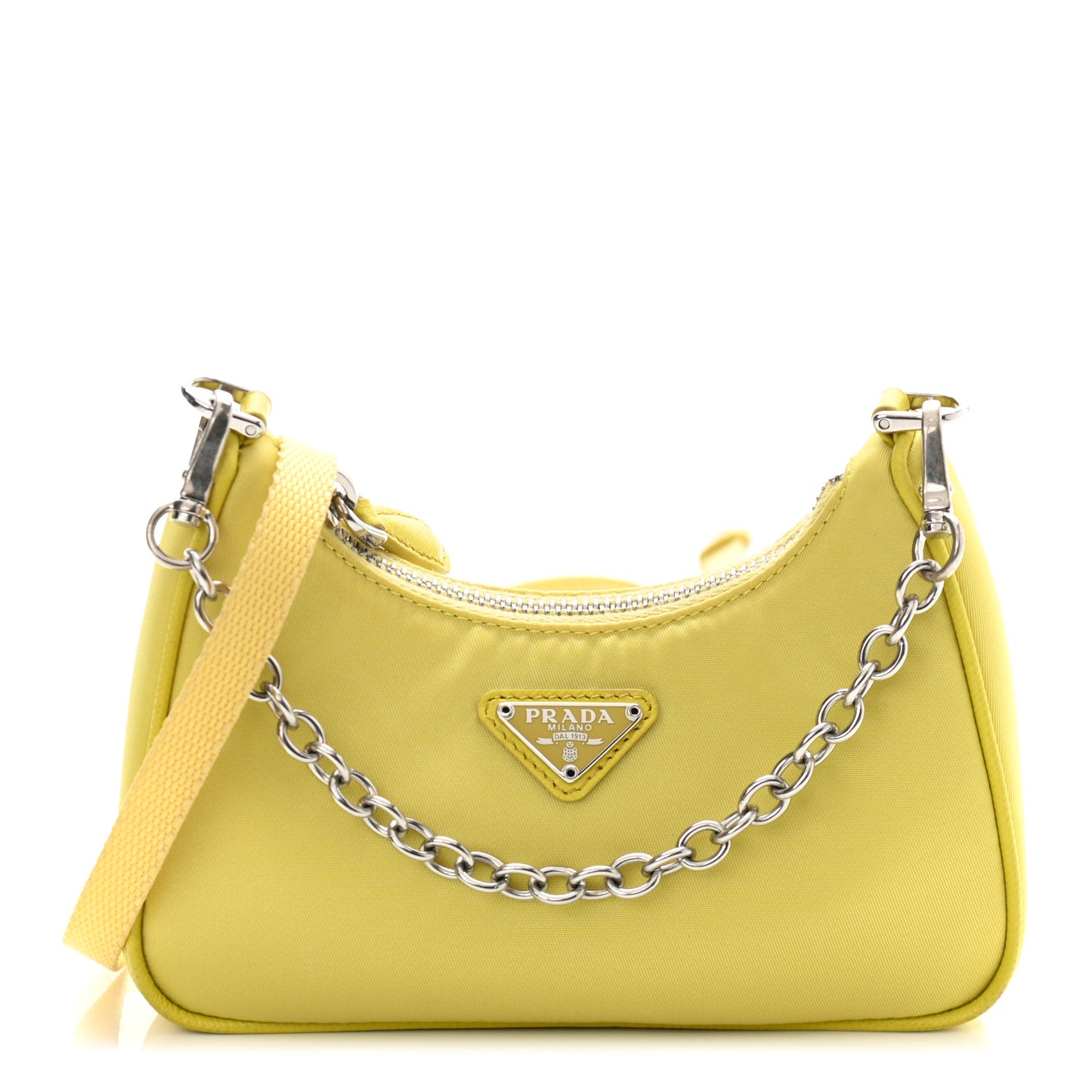 Tessuto Nylon Saffiano Mini Re-Edition 2000 Shoulder Bag Ananas