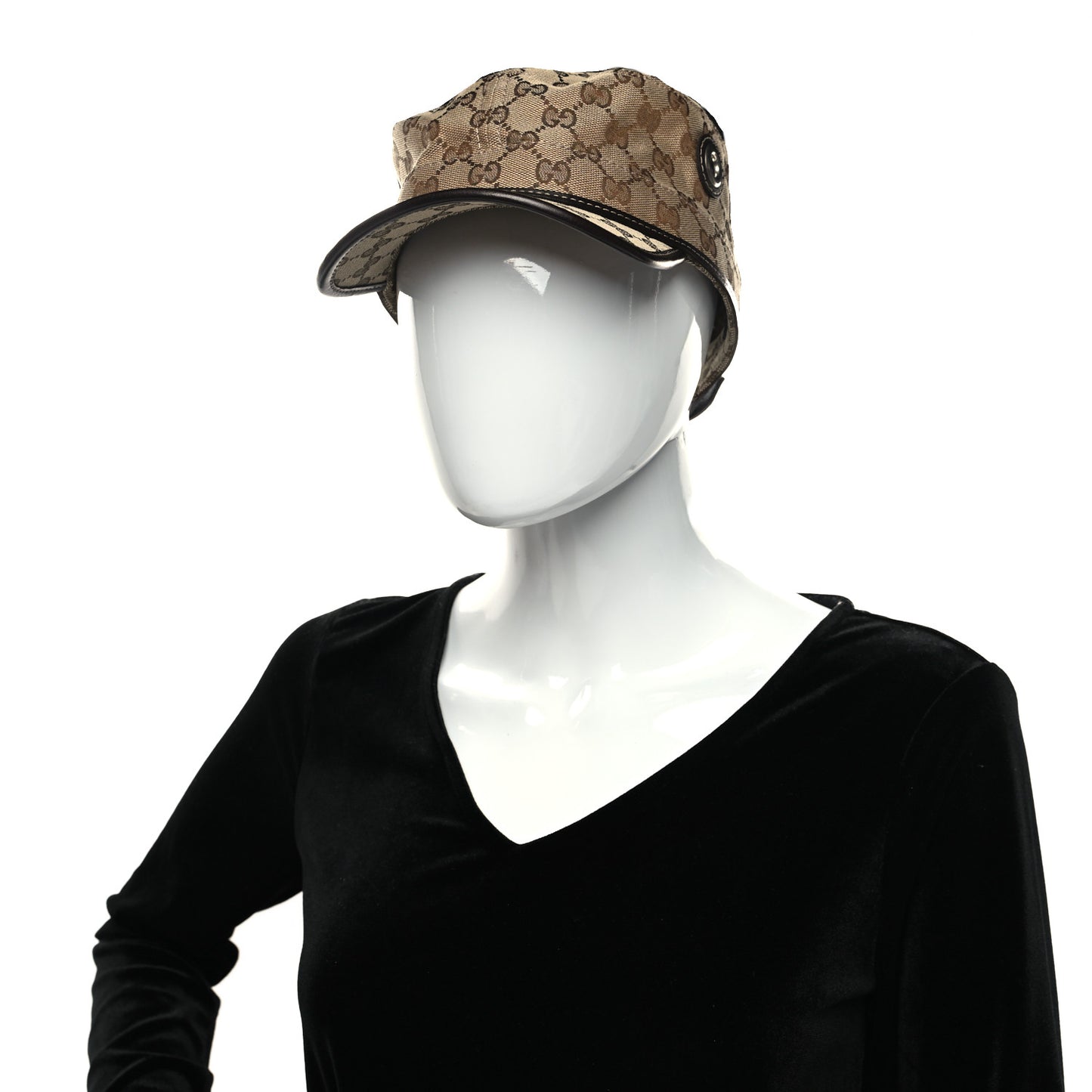Monogram Military Hat XXL Brown