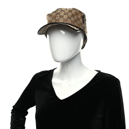 Gucci Monogram Military Hat XXL Brown 2 of 8