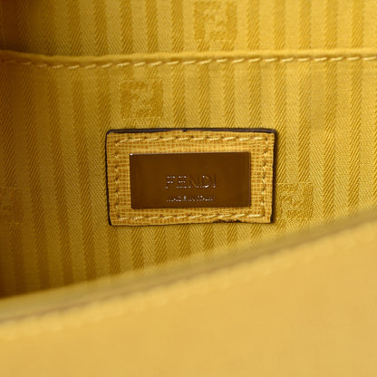 Fendi Vitello Elite Flamingo Mini Demi Jour Shoulder Bag Mustard 7 of 9