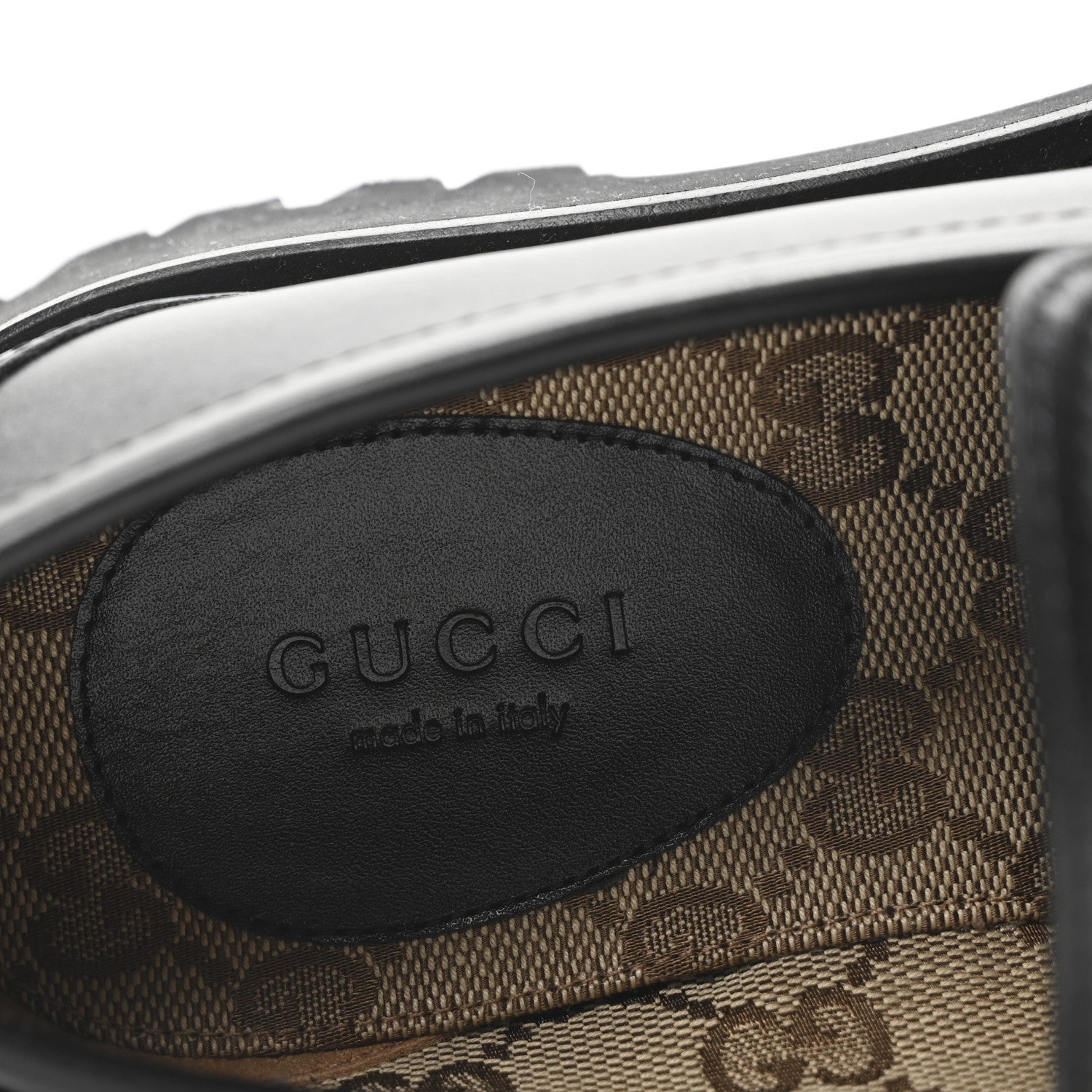 Gucci Real Betis Glamour Calfskin Horsebit Womens Mocassin Loafers 36.5 Black 8 of 9