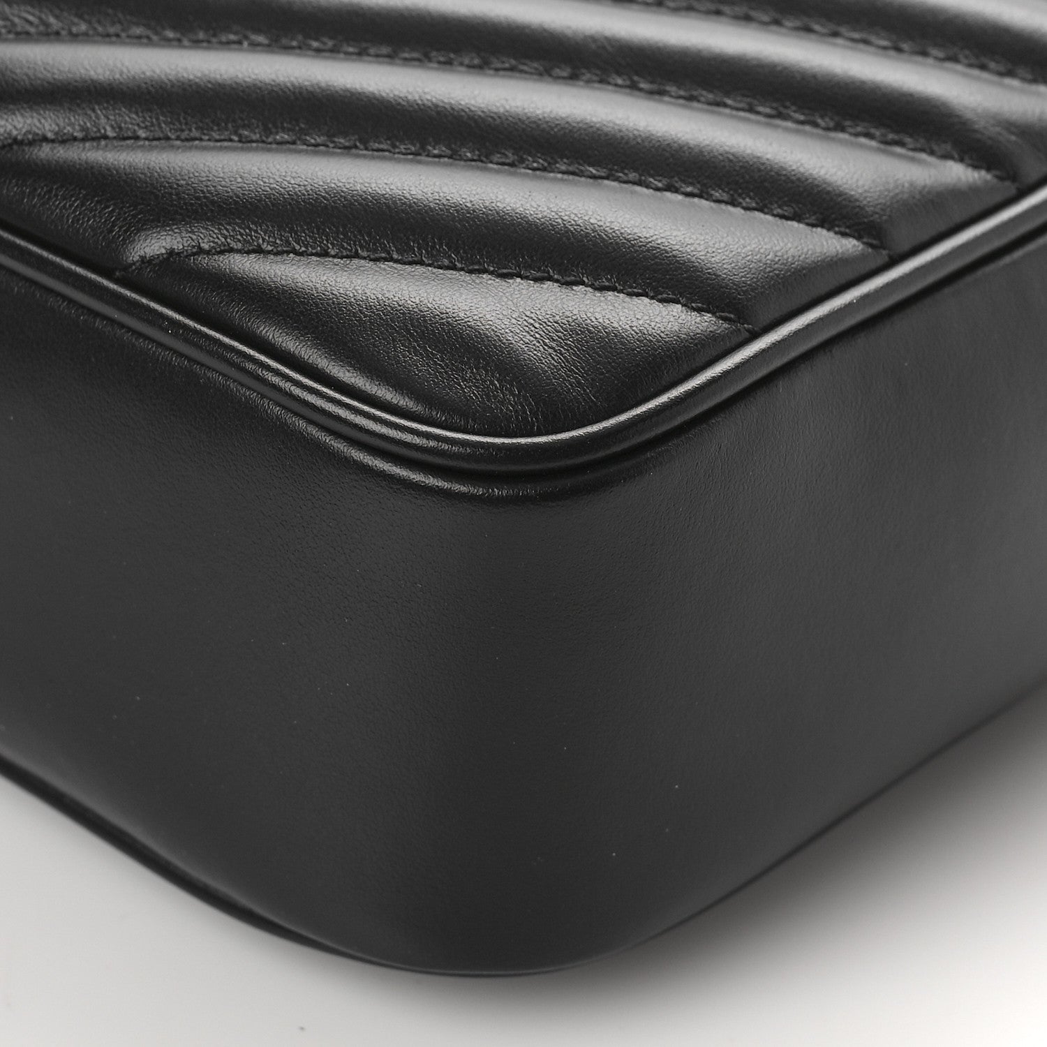 Saint Laurent Calfskin Matelasse Monogram Monochrome Lou Camera Bag Black 8 of 8