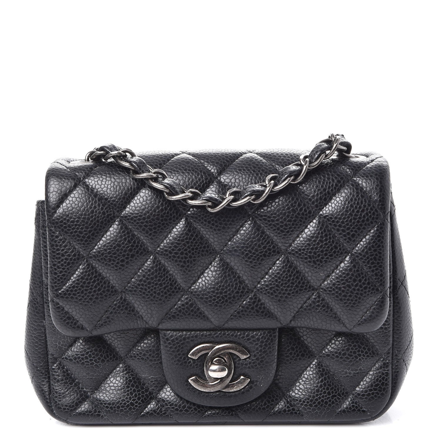 Chanel Caviar Quilted Mini Square Flap Black 1 of 10