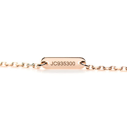 Van Cleef & Arpels 18K Rose Gold Carnelian Sweet Alhambra Pendant Necklace 4 of 5