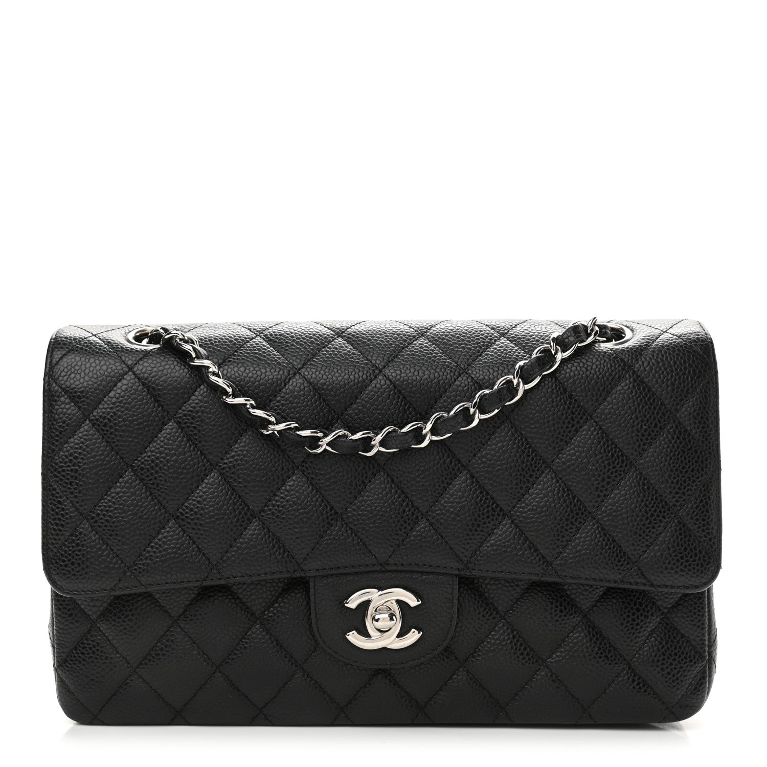 Chanel Caviar Quilted Medium Double Flap Black 1 of 11