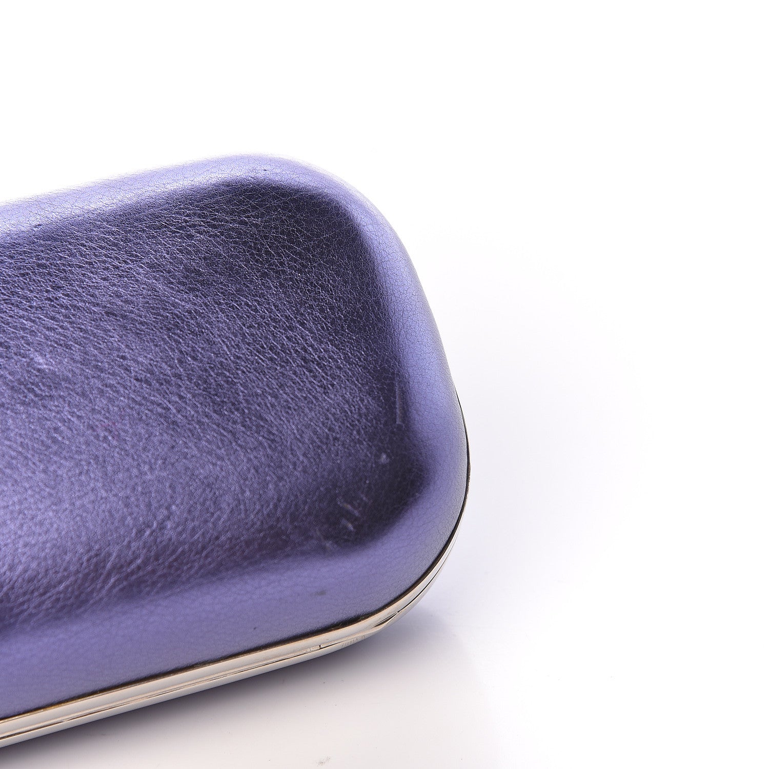 Alexander McQueen Metallic Nappa Knucklebox Clutch Purple 9 of 15