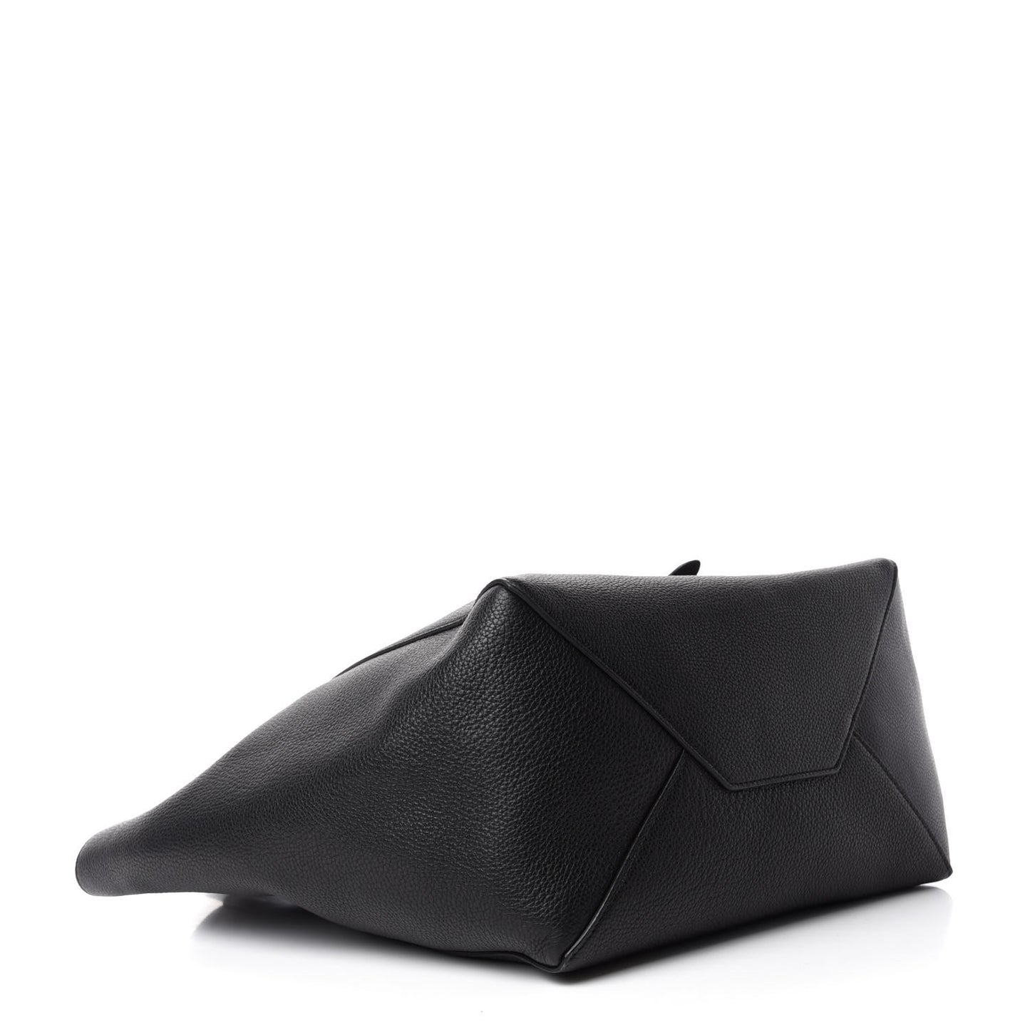 Soft Grained Calfskin Small Belt Cabas Phantom Black