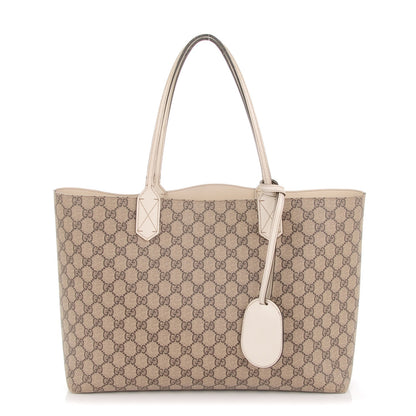 Gucci GG Supreme Monogram Medium Reversible Tote Beige White 1 of 10