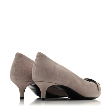 Hermes Chevre Velours Blush 40 Pumps 36 Beige Rose 3 of 4