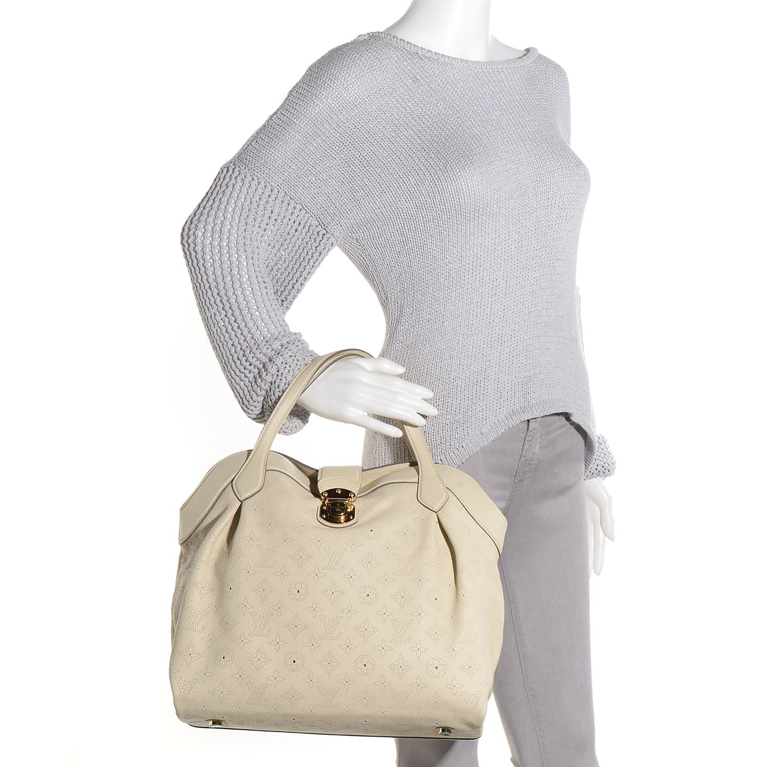 Louis Vuitton Mahina Cirrus MM Ivory 2 of 7