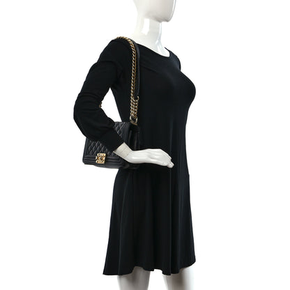 Chanel Caviar Quilted Medium Boy Flap Black 2 of 12
