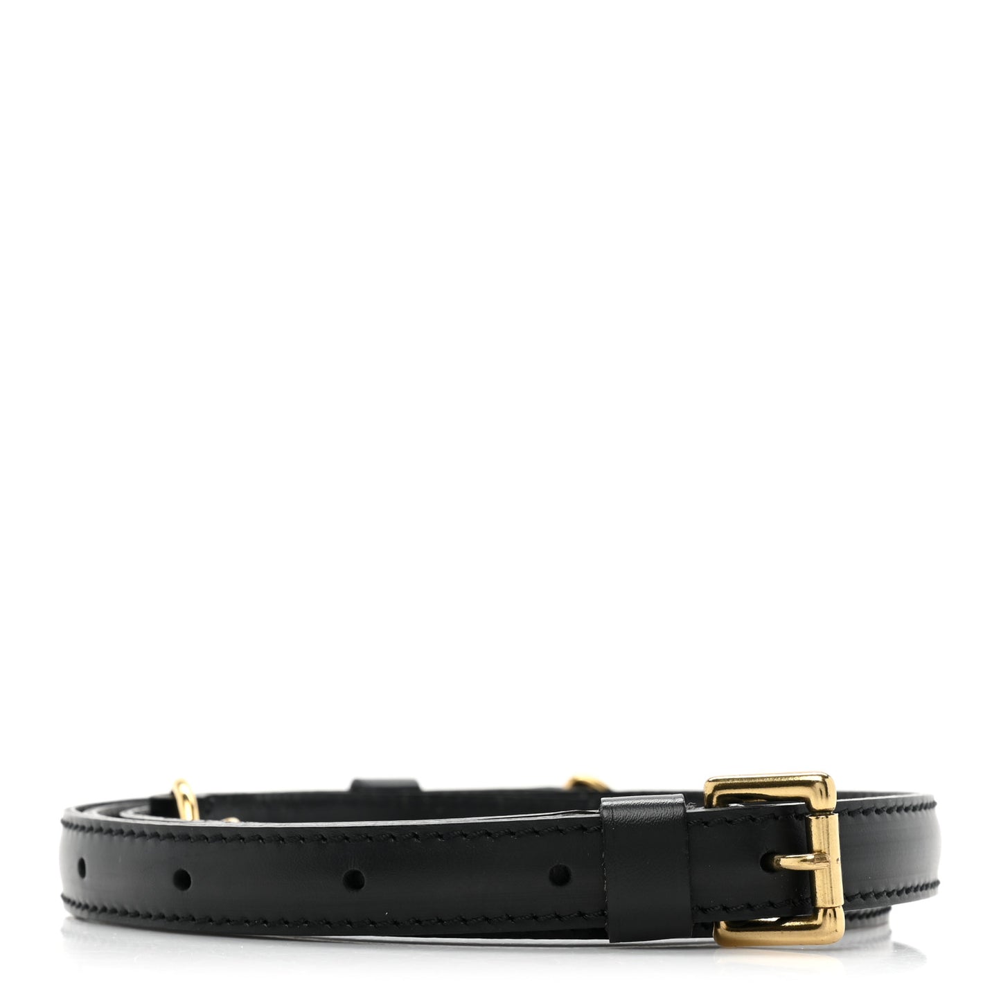 Calfskin Adjustable Keepall Bandouliere Shoulder Strap Black