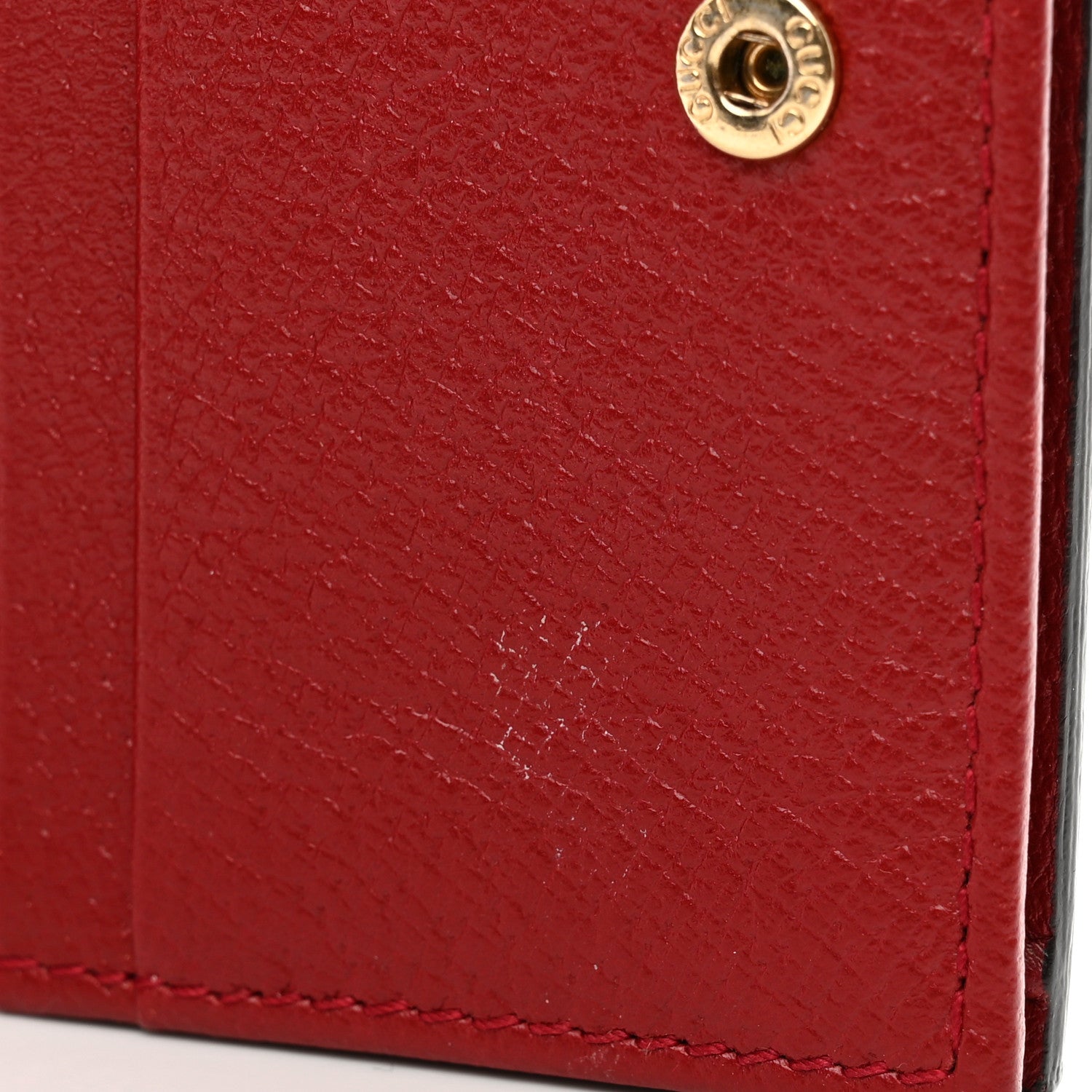Gucci GG Supreme Monogram Tian Card Case Beige Multicolor Red 8 of 8