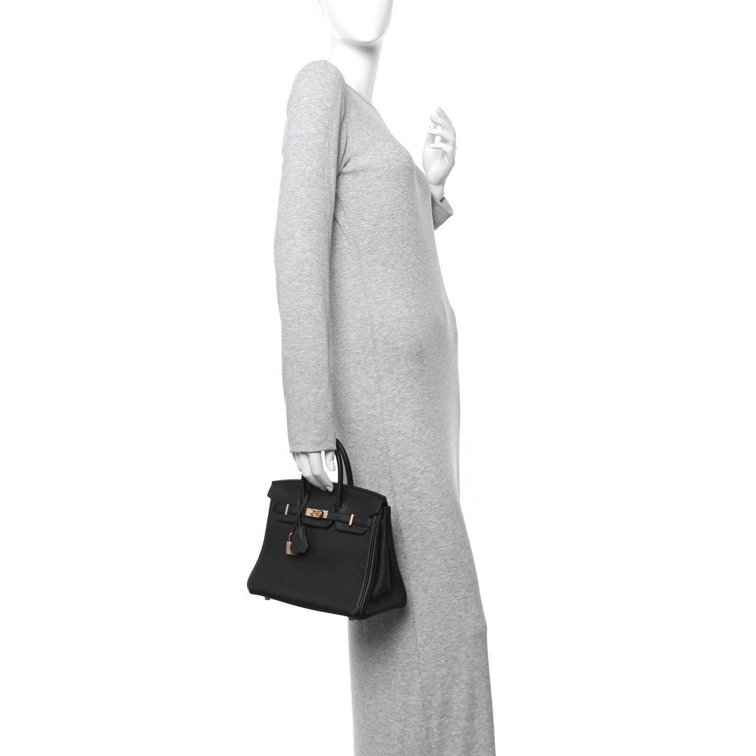 Hermes Togo Birkin 25 Black 2 of 12