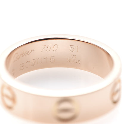 Cartier 18K Pink Gold 5.5mm LOVE Ring 51 5.75 5 of 5