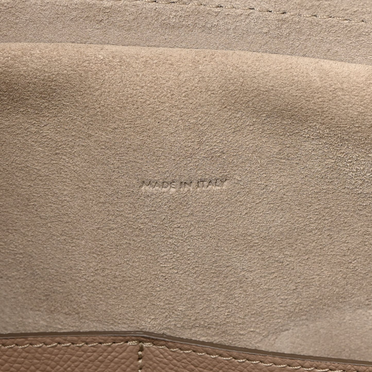 Grained Calfskin Mini Belt Bag Light Taupe