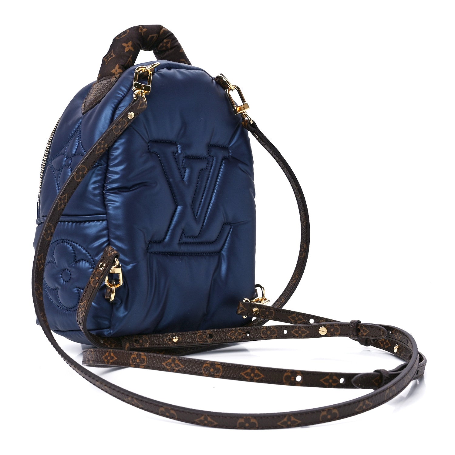 Louis Vuitton Econyl Mini Monogram Pillow Palm Springs Backpack Mini Navy 3 of 11