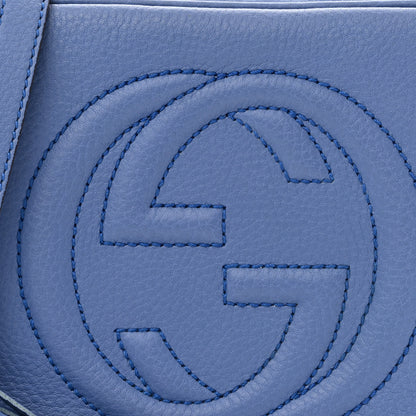 Gucci Pebbled Calfskin Small Soho Disco Bag Periwinkle 7 of 9