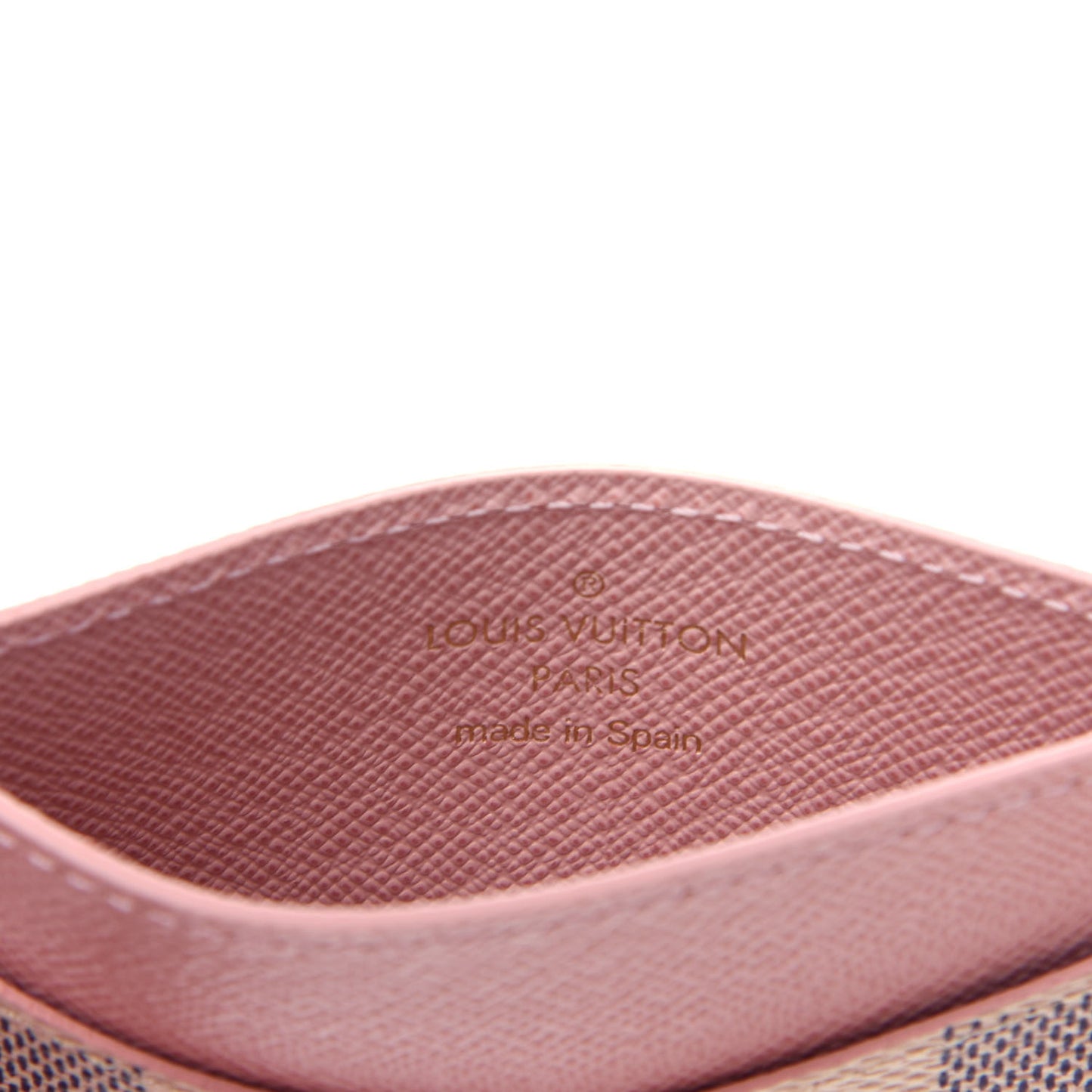 Damier Azur Daily Card Holder Rose Ballerine