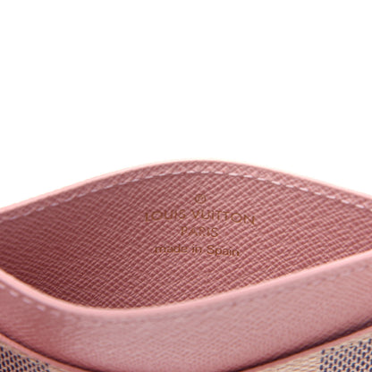 Louis Vuitton Damier Azur Daily Card Holder Rose Ballerine 6 of 8