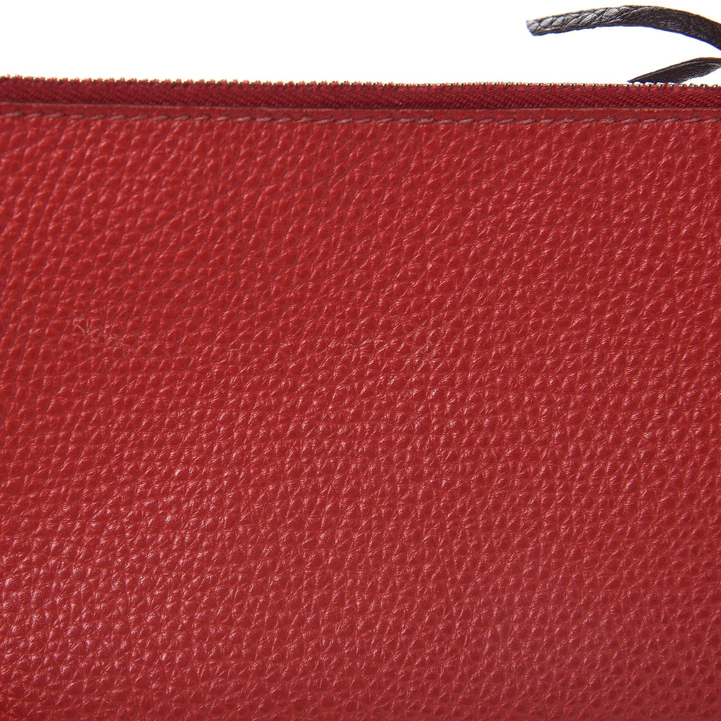 Togo Dogon Duo Wallet Chocolate Rouge Garance