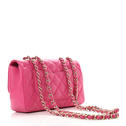 Chanel Lambskin Quilted Mini Mademoiselle Chic Flap Pink 3 of 10