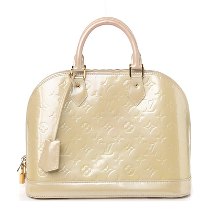 Louis Vuitton Vernis Alma PM Blanc Corail 1 of 9