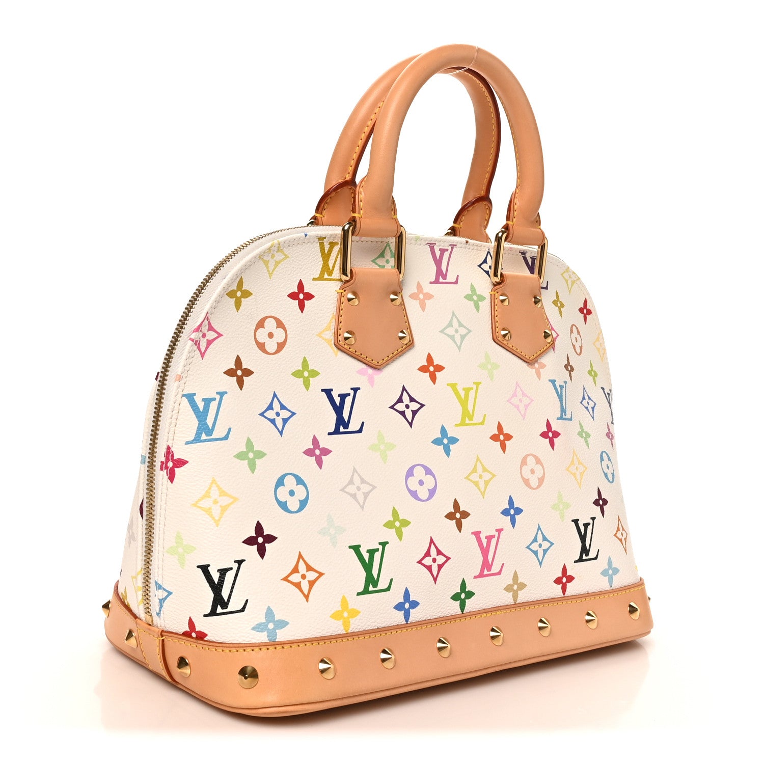 Louis Vuitton Monogram Multicolor Alma White 3 of 11