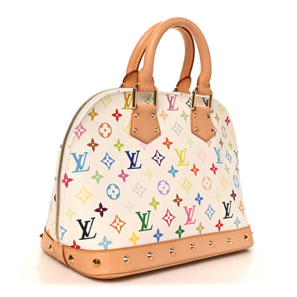 Louis Vuitton Monogram Multicolor Alma White 3 of 11
