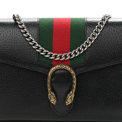 Gucci Calfskin Web Mini Dionysus Chain Wallet Black 8 of 11