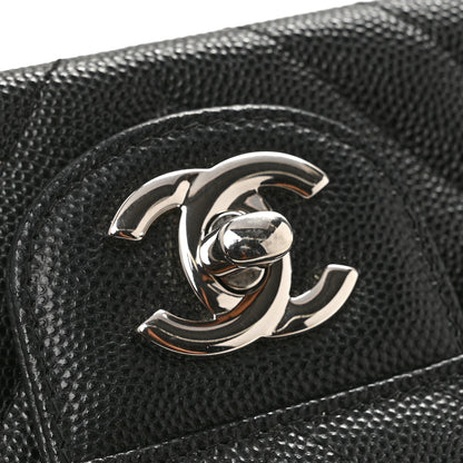 Chanel Caviar Chevron Quilted Mini Square Flap Black 11 of 11