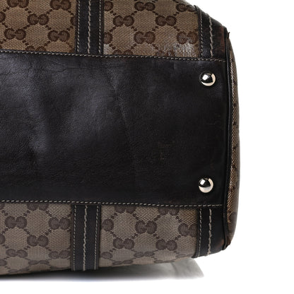 Gucci Crystal Monogram Large Duchessa Boston Dark Brown 11 of 19