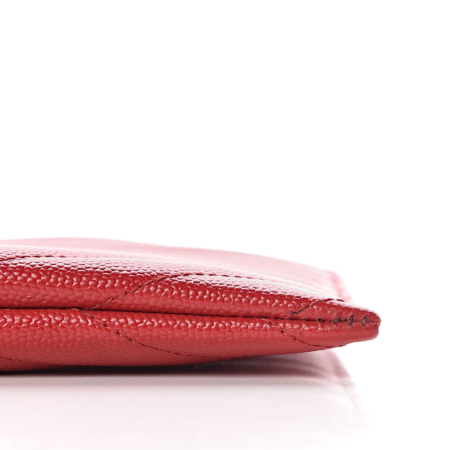 Saint Laurent Grain De Poudre Chevron Monogram Bill Pouch Bandana Red 9 of 10